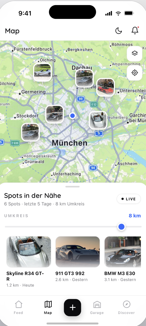 Carvo App – Map